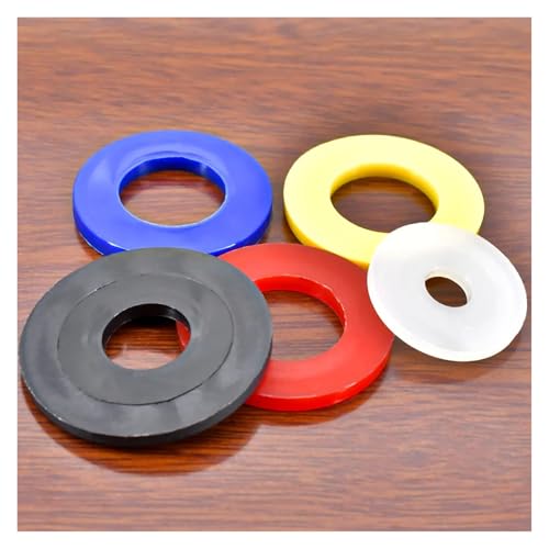 Rondelles plates M16 x 30 mm en nylon noir pour isolation de boulons - 5