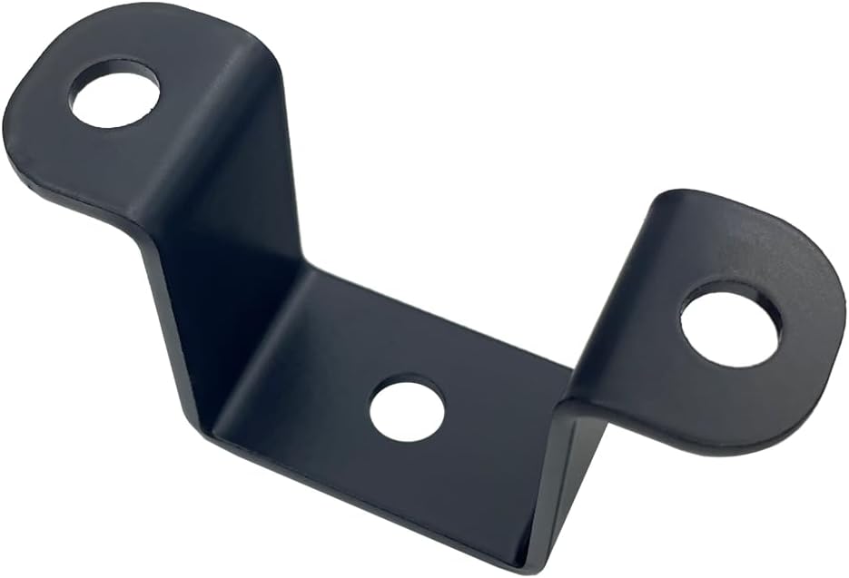 6 PCS 1.5x1.5" Square Pipe Tube Strap Clamps,1.5 inch metal u shaped bracket, steel u clamp bracket for mounting,Black