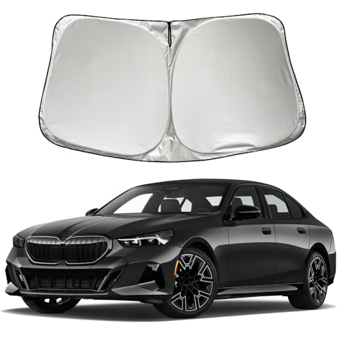 SZYUCHEN Car Windshield Sun Shade Sunshade Compatible with BMW 5-Series 528i 535i 530i 525i 540i 520i 525i 528i 530i 530e 545i 550i 2026 2025 2024 2023-2017 Accessories, Car Front Window Sun Shield