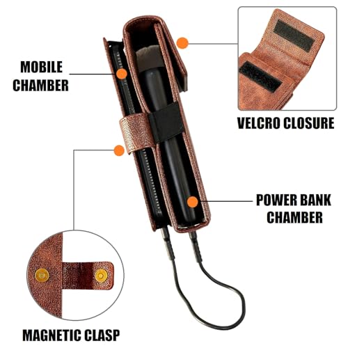 Image of ZAOMA Shock Proof Pouch Case Wallet Cover Protector Compatible for Ambrane 27000mAh Power Bank, Stylo Pro 20W Fast Charging with Loop (PBPLOOP DBRW005)