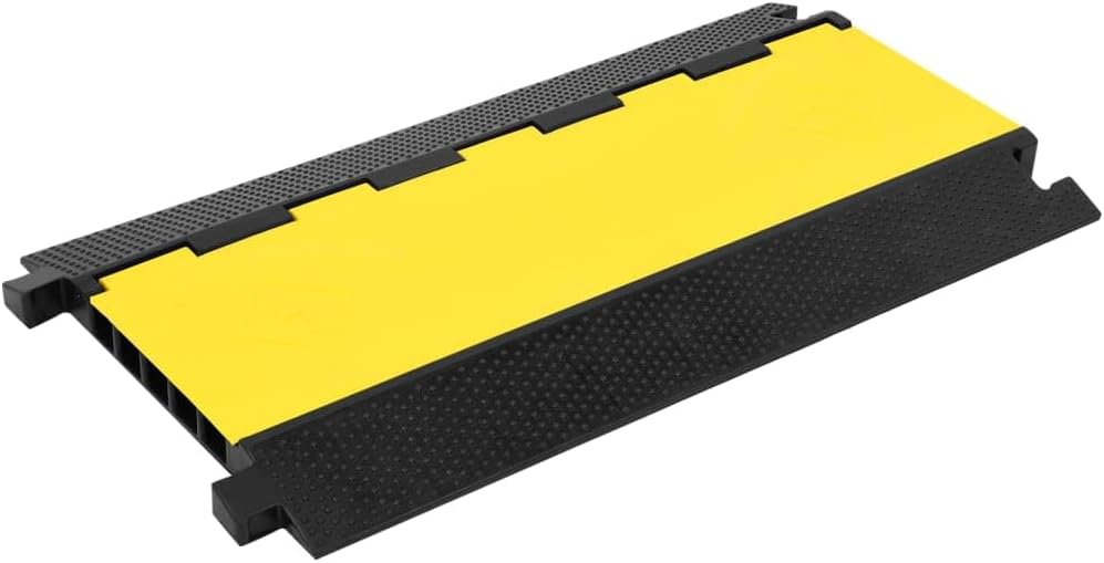vidaXL Passacavi a 5 canali 90 cm in gomma gialla