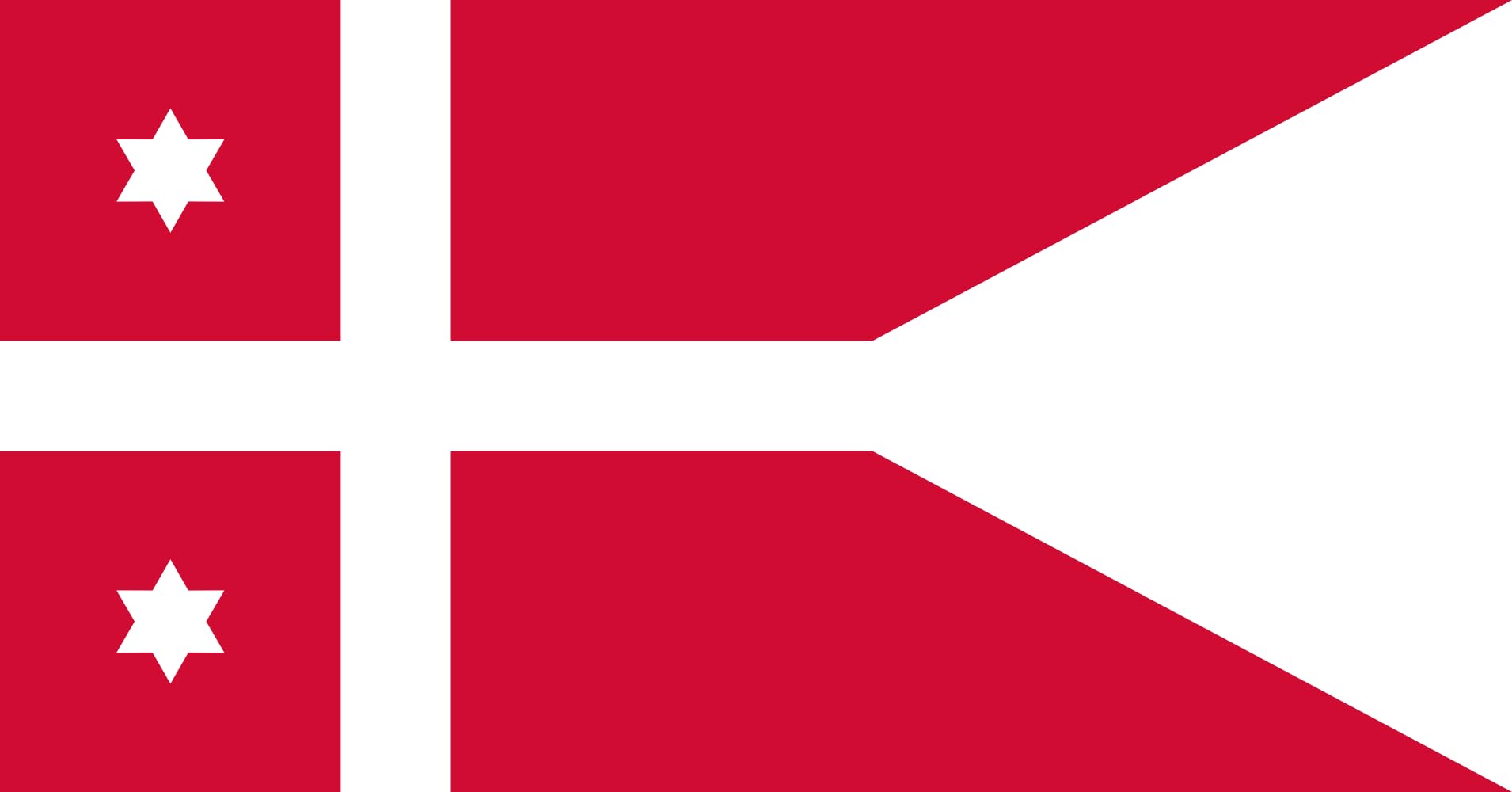 Drapeau Denmark Rear Admiral XL pavillon naval danois grand format paysage