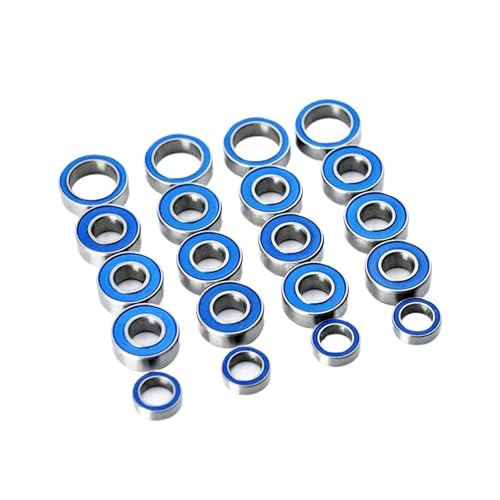 ZHGUIMING 20個のミニチュアベアリングキットセット アップグレードパーツアクセサリー TT01 TT-01 TT01E TT01D TT02B 1/10 RCカーシールベアリング