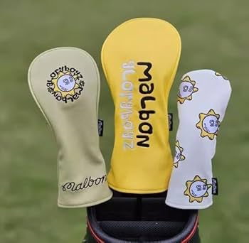 Amazon.co.jp: マルボンゴルフ Malbon ヘッドカバー 3個