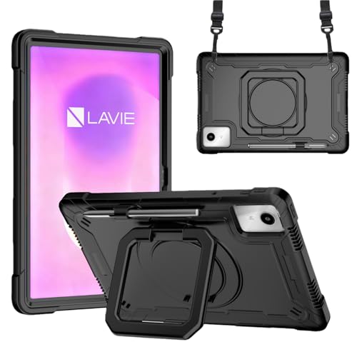 Aokil �Ή�For LAVIE Tab T11N (PC-T1175LAS/LAC) �P�[�X 360°��]�X�^���h �V�����_�[�X�g���b�v �t�� | LAVIE Tab 11QHD3 (PC-TAB11Q02/T11S7LAS/T1175MAS/T117