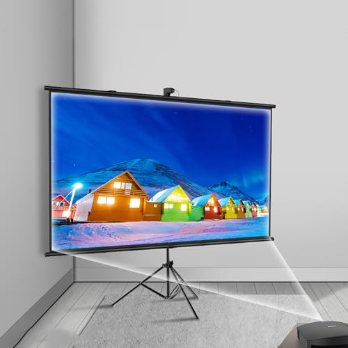 Pantalla de proyección retráctil para cine en casa 72" 4:3