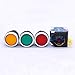 Taiss 3pcs Momentary Push Button Switch 22mm 10A 440V 1NO 1NC DPST Red Yellow Green Pushbutton Switches LA38-11BNRYG