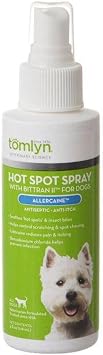 Tomlyn Allercaine Hot Spot Spray for Dogs, 4oz