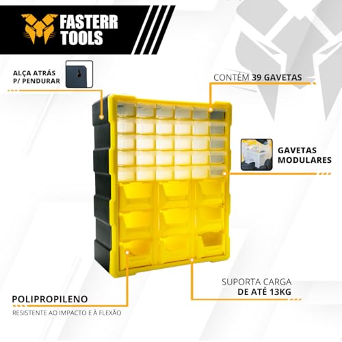 Caixa Organizadora Gaveteiro Multiuso com 39 Gavetas
