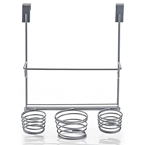 Home Intuition Hair Styling Station Organizer, Over The Cabinet Door (Silver) #TOP3