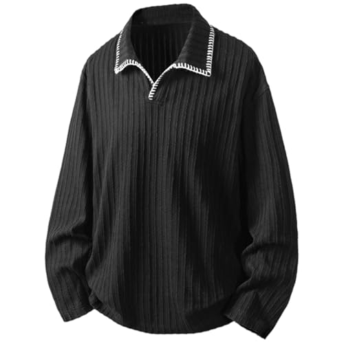 Generisch Long Sleeve Shirt Textured Stripe Knitted Fabric C