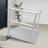 Ruedamann 車椅子 スロープ 長さ91cm 幅広91cm 耐荷重300kg 頑丈なアルミ製 半固定式 スロープ 段差 バリアフリー 段差解消 敷居 階段 玄関に適用 電動車椅子 台車 介護用