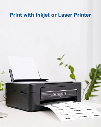 Address Labels, 1" X 2-5/8" Shipping Address Labels For Inkjet & Laser Printers, 300 Labels, 10 Sheets, Polono Mailing Labels Compatible With Avery 5160, 5260, 8160 Labels, Fba Labels, Easy To Peel #TOP2