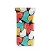 HUSSRITY Eyeglasses Case Colored Hearts Sunglasses Pouch Soft PU Leather Squeeze Top Eyeglass Holder Portable Glasses Case For Women Men