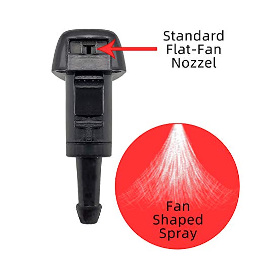 image for Naviurway Front Windshield Washer Nozzles Wiper Spray Jet Kit with Flu