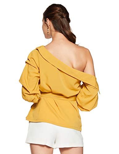 Image of plusS Women's Regular fit Top (LTP3127-CAMEL-L Camel L)