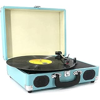 AMZOPDGS Tourne-Disque , Vinyl Music on Vinyl Turntable avec 2 Haut-parleurs intégrés , Vinyle Portable 3 Vitesses LP P… - Les Beatles, Paul McCartney, John Lennon, RIngo Starr, George Harrison