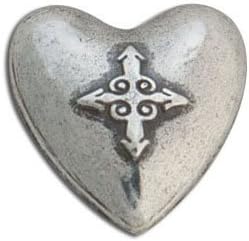 Tandy Leather Card Suite Concho Heart 7/8" x 7/8" (22 x 22 mm) 7923-02