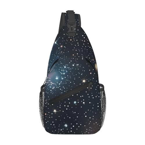 Mochila tipo bandolera con estampado galaxias