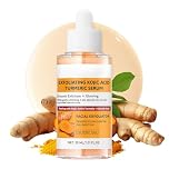 Turmeric & Kojic Acid Face Exfoliator Serum - Peel Shot Glow Ampoule - Daily Skincare For Pore Minimizer & Skin Brighten - Facial Peel Shot For Dark Spot Remove & Exfoliating