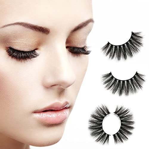 False Eyelashes Non-Allergic Fashionable Natural Messy Fake Eyelashes Makeup Tool Silver #TOP4