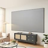 [en.casa] Projektor Väkhoga 120 cali 266 x 149 cm ekran projekcyjny 16:9 Full HD 4K 8K HDR projektor płótno ścienne do kina domowego, biura, gier