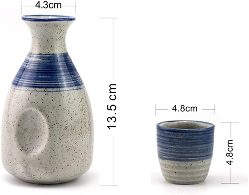 5pcs/Set Ceramics Sake Cup Jug Japan One Pot of Four Cups Wineglass Set Winebowl Small Ceramic Wine Glass