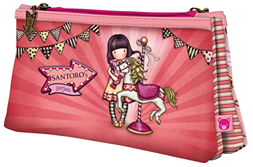 Safta, Astuccio Doppio Gorjuss Fairground Carousel 115 X 215 X 50 Cm Unisex-Bambini E Ragazzi, Multicolore, Talla Única