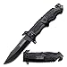 TacForce Tf711Bk Cuchillo Tascabile,Unisex - Adulto, Negro, un tamaño