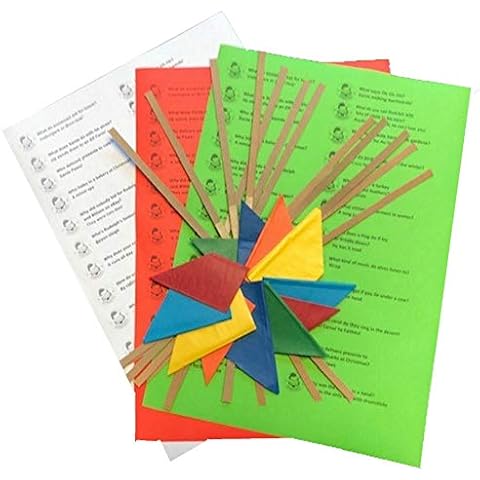 Cracker Hats,Snaps & Jokes - Cracker Making Accessory Pack - Make Your Own Xmas Party Pulls Christmas Cracker Bangs Snap Hat Jokes (12) Cover