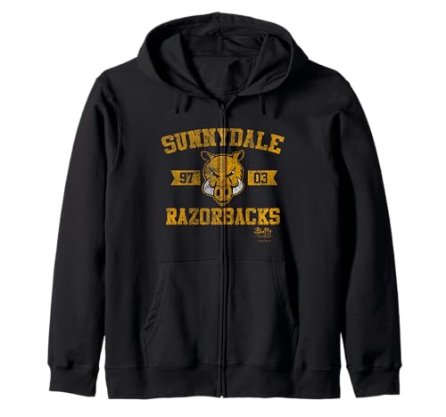 Image of Buffy The Vampire Slayer Sunnydale Razorbacks Collegiate Zip Hoodie