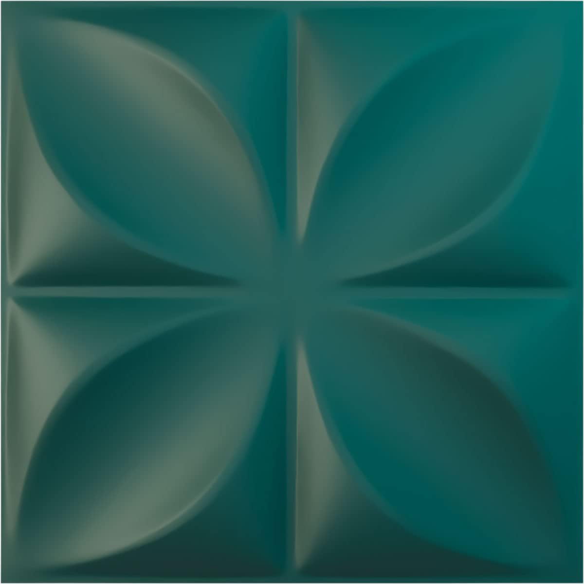 Ekena Millwork 19 5/8W x 19 5/8H Alexa EnduraWall Decorative 3D Wall Panel, Satin Lagoon (Covers 2.67 Sq. Ft.