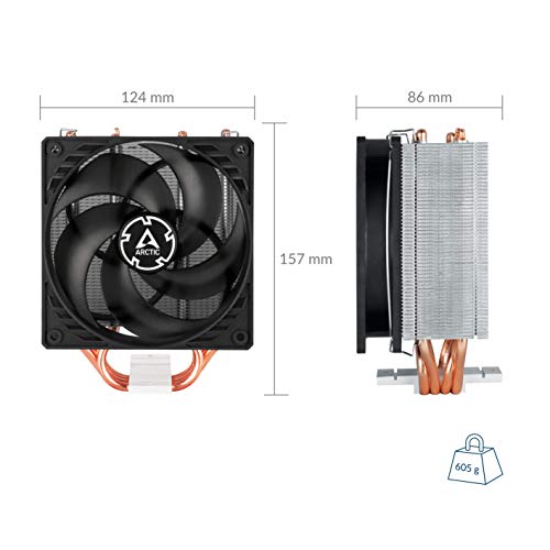 ARCTIC Freezer 34 - Dissipatore di Processore con Ventola da PWM 120 mm per Intel E AMD, Dissipatore per CPU con Potenza di Raffreddamento - Nero