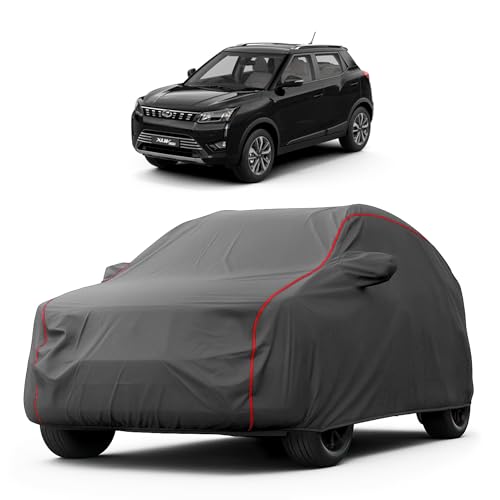 Image of Heavy-Duty Car Cover for Compatible with Mahindra XUV 300 (2019 to 2025 All Models) Deluxe Car Protection Cover - Waterproof & UV-Resistant All-Season Exterior Protection