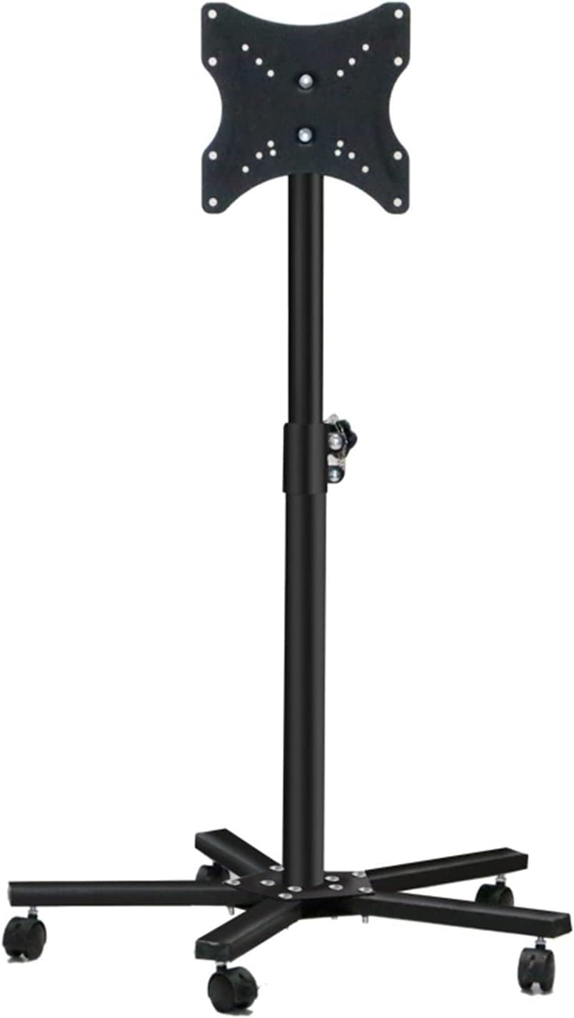 OLSKFUH Rolling Tv Stand, Mobile Tv Cart, Mobile Tv Stand, Portable Tv Stand Height Adjustable Rolling Tv Stand With Locking Wheels,