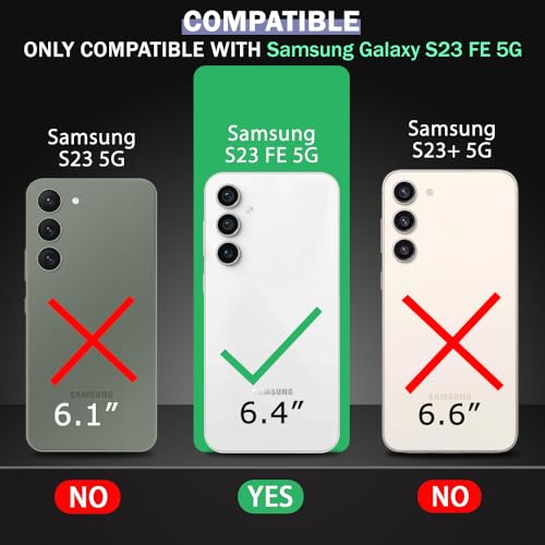 Image of TheGiftKart Liquid Silicon Back Cover Case for Samsung Galaxy S23 FE 5G | Shockproof Military Grade Protection | Micro-Fibre Cloth On Inner Side | Anti-Slip Grip Cover for Samsung S23 FE (TPU, Black)