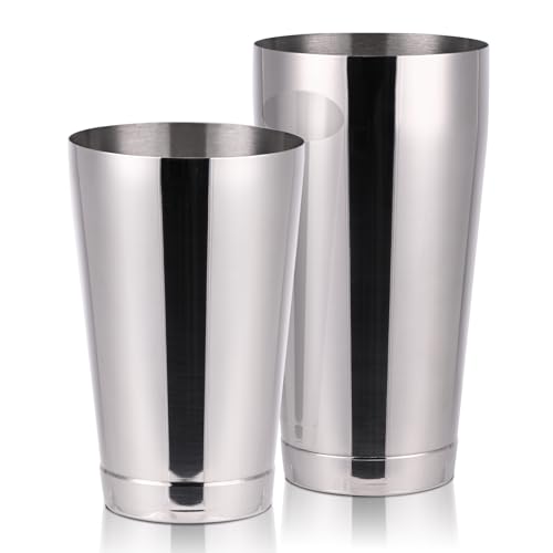 Boston - Set di shaker per cocktail, professionale da 590 ml e 680,4 g, in acciaio inox per uso alimentare, shaker per Martini in metallo, strumenti essenziali per baristi.