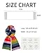 Julpsk Fashion Rainbow Striped Scarf Winter Thick Knit Wool Scarves Holiday Gifts