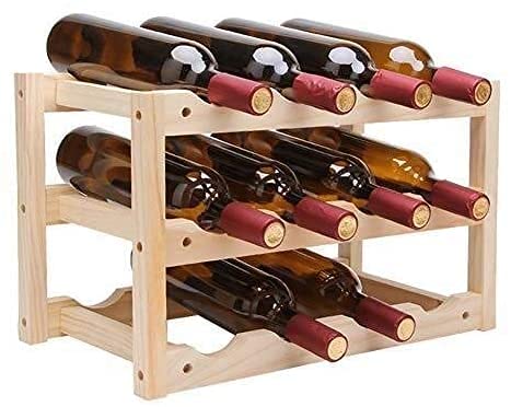 Soporte para Botellas de Vino de Madera Moderna miniatura 2