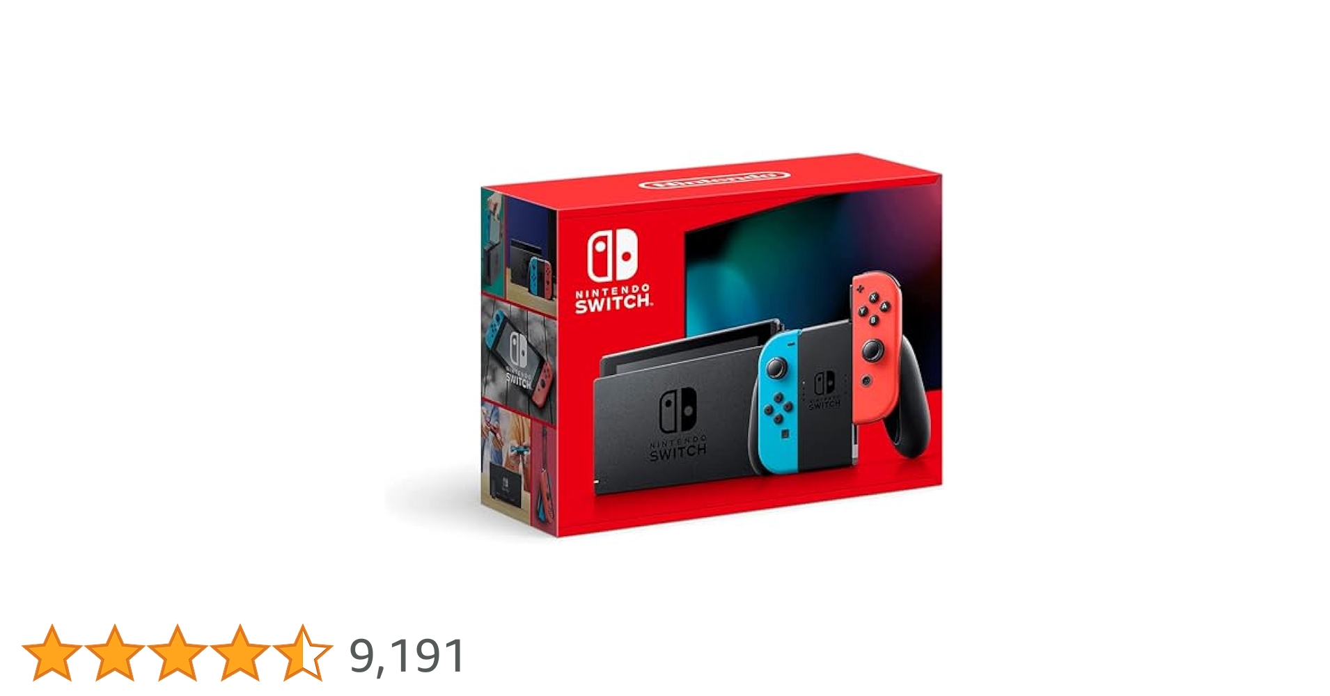 Nintendo Switch SONY Play station Pro CUH-7200CB01 Nintendo Switch, Neon Blue and Red JoyCon, Versatile Gaming.