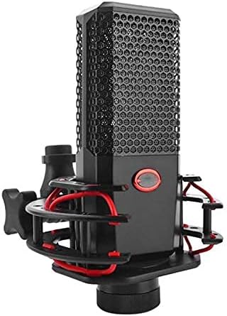 CWCQGH Durable Microphone Classic Delicate Texture Noise Reduction Mic Condenser Microphone Kit for Studio Live Broadcast