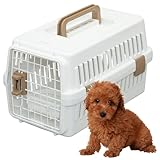 アイリスオーヤマ ペットキャリー 猫 キャリー 超小型犬・猫用 ホワイト 幅29×奥行46×高さ28.5cm
