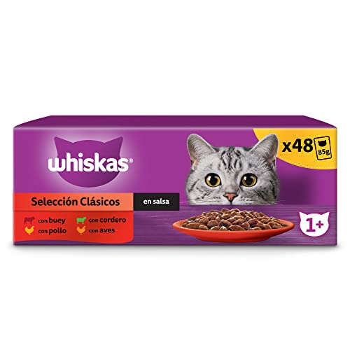 whiskas Comida Húmeda para Gatos Selección Clásicos Multipack 4x12x85g