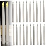 Alimentation par batterie sans fil – Fonctionne avec 2 piles triple-A par bougie (non incluses), offrant des options de placement illimitées pour créer des arrangements décoratifs sans cordons électriques ni dépendances de prise.