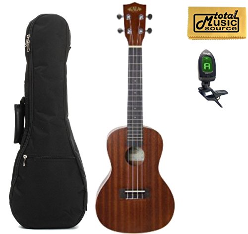 Kala Concert Satin Mahogany Ukulele KA-C, Geared Tuners, Includes Padded Gig Bag, TMS Polishing Cloth & Profile Digital… - Les Beatles, Paul McCartney, John Lennon, RIngo Starr, George Harrison Kala Concert Satin Mahogany Ukulele KA-C, Geared Tuners, Includes Padded Gig Bag, TMS Polishing Cloth & Profile Digital…