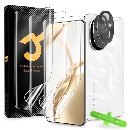 JZG 3 Pack Screen protector for Motorola Edge 40 Pro(SOFT), Support Fingerprint Unlock, Easy Installation, Anti Scratch, HD Clear