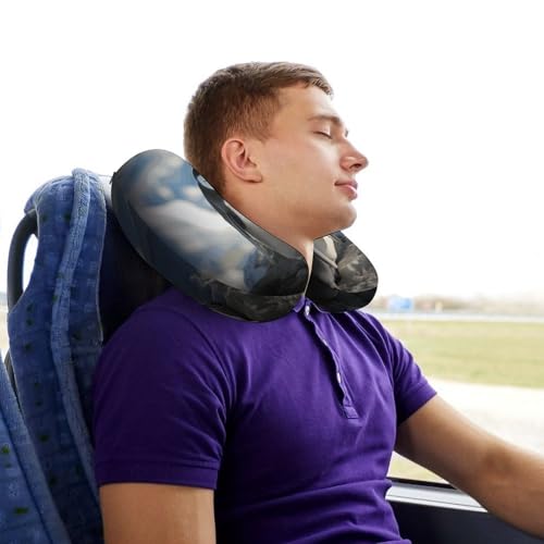 Almohada de viaje espuma viscoelástica tamaño único miniatura 7