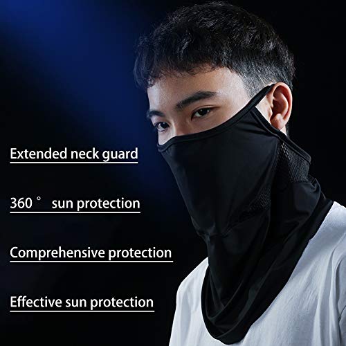 Onewell Balaclava Face Mask, Scarf à Prova de janelas, Hinged Design, Ice Silk Turban Ear Mask Pendu