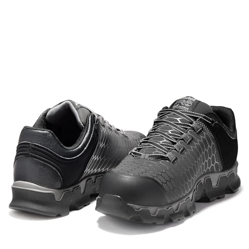 Image of Timberland PRO Men's Powertrain Sport Alloy Safety Toe Industrial Athletic Work Shoe, Black /Grey-2024 New Raptek, 7.5