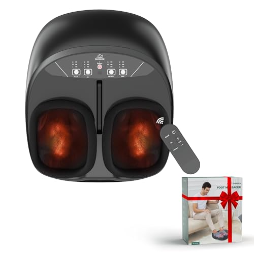 Snailax Masajeador de Pies, Masajeador Shiatsu de Pies con Calor,...